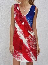 Vestido estampado sexy con cuello en V de verano